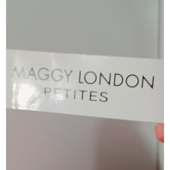 Maggy London Pink Chiffon Embellished Special Occasion Dress 12P - Picture 8 of 9